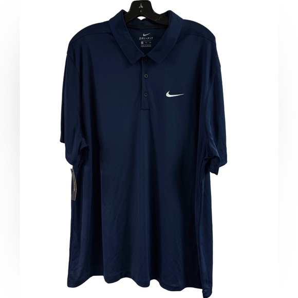 Nike Other - NWT Nike Navy Blue Dri Fit Standard Fit Polo Shirt Size XXL